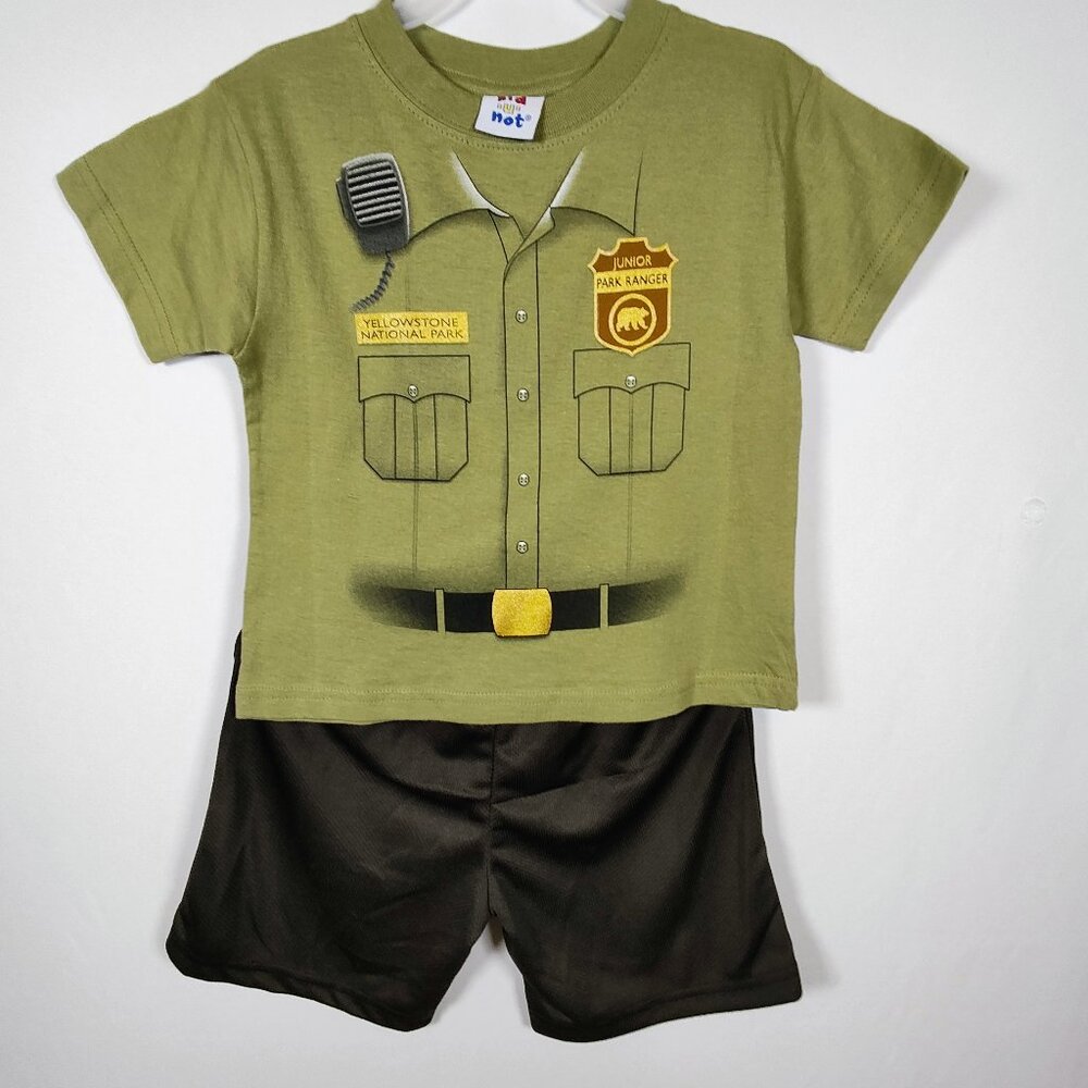 kid 'u' not‎ Kids 4T Park Ranger T-Shirt & Short Set NWOT